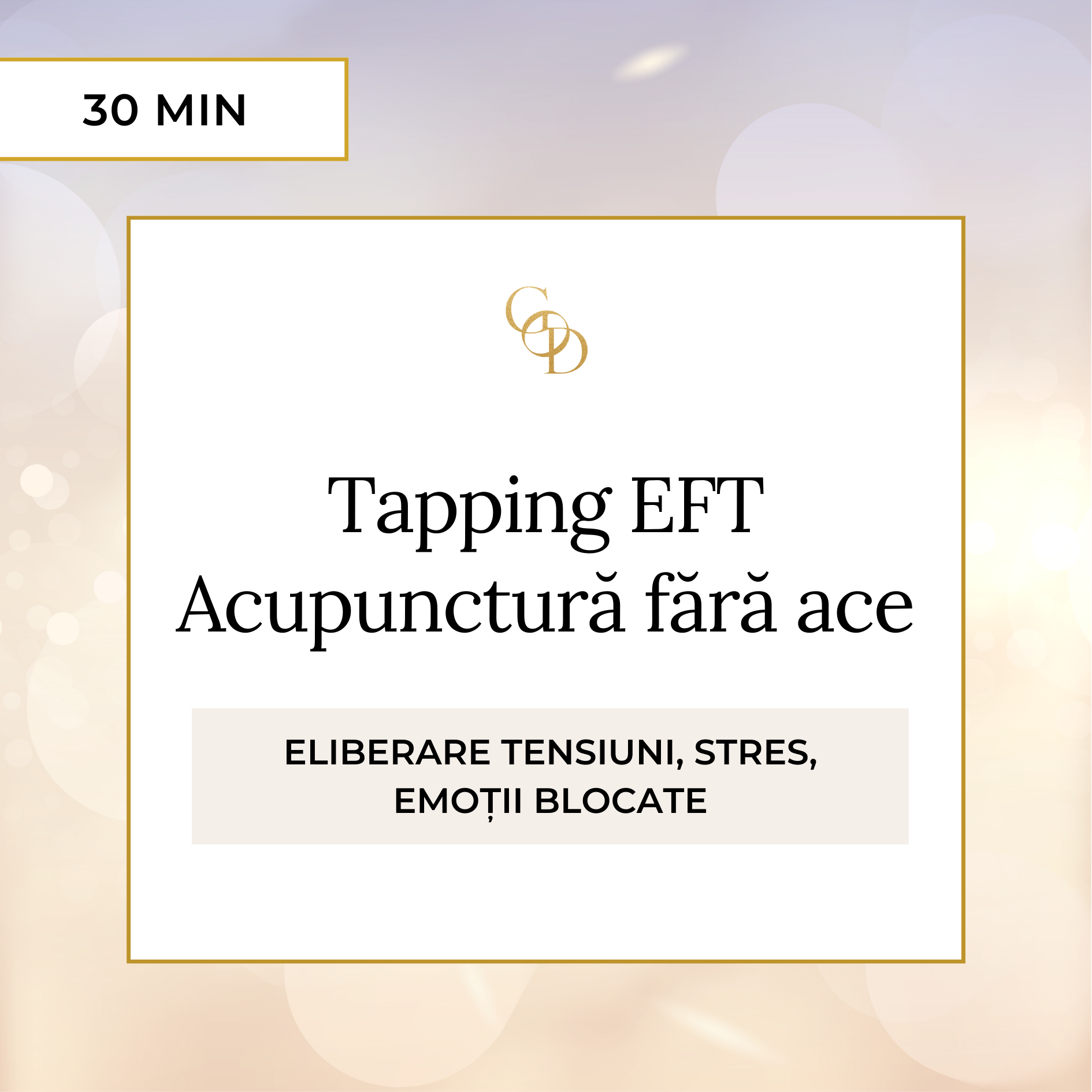 Tapping EFT – Acupunctura fara ace – Garden of Diana